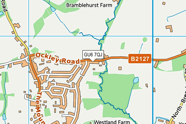 GU6 7QJ map - OS VectorMap District (Ordnance Survey) GU6 7QJ map - OS VectorMap District (Ordnance Survey)