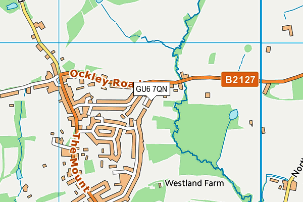GU6 7QN map - OS VectorMap District (Ordnance Survey) GU6 7QN map - OS VectorMap District (Ordnance Survey)