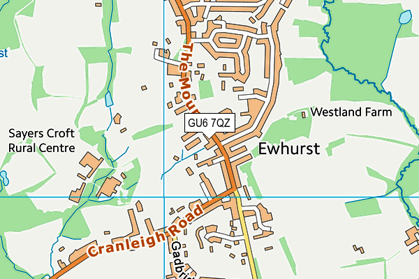 GU6 7QZ map - OS VectorMap District (Ordnance Survey) GU6 7QZ map - OS VectorMap District (Ordnance Survey)