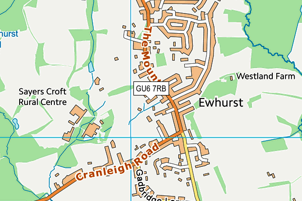 GU6 7RB map - OS VectorMap District (Ordnance Survey) GU6 7RB map - OS VectorMap District (Ordnance Survey)