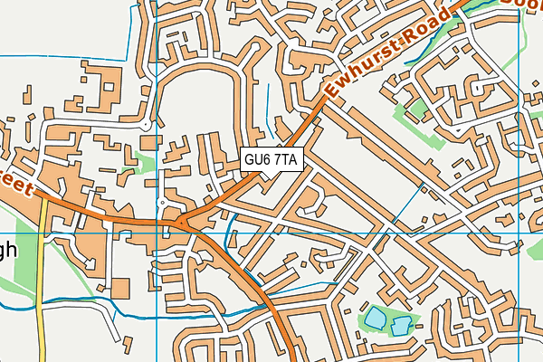 GU6 7TA map - OS VectorMap District (Ordnance Survey) GU6 7TA map - OS VectorMap District (Ordnance Survey)