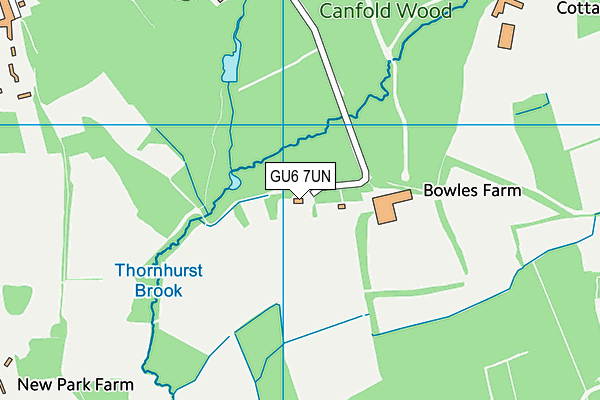 GU6 7UN map - OS VectorMap District (Ordnance Survey) GU6 7UN map - OS VectorMap District (Ordnance Survey)