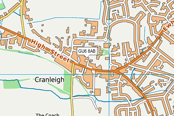 GU6 8AB map - OS VectorMap District (Ordnance Survey) GU6 8AB map - OS VectorMap District (Ordnance Survey)