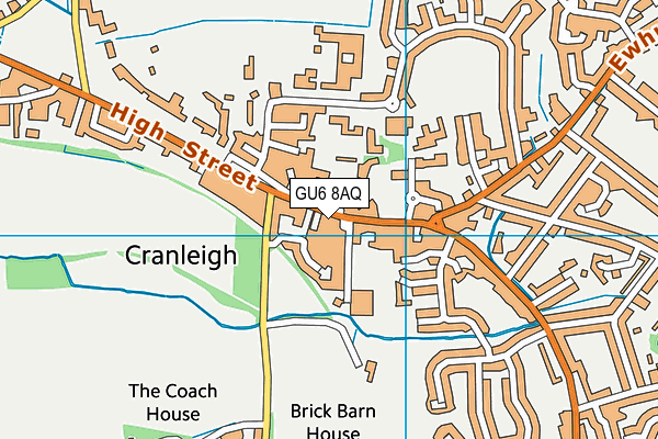 GU6 8AQ map - OS VectorMap District (Ordnance Survey) GU6 8AQ map - OS VectorMap District (Ordnance Survey)