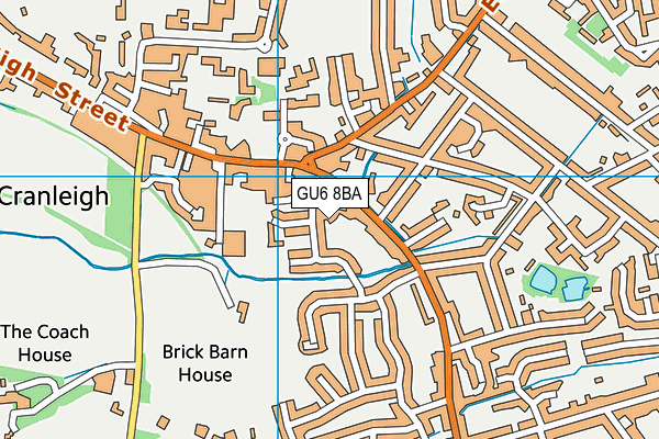 GU6 8BA map - OS VectorMap District (Ordnance Survey) GU6 8BA map - OS VectorMap District (Ordnance Survey)