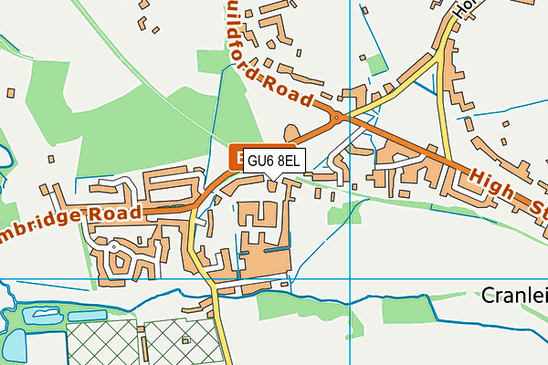 GU6 8EL map - OS VectorMap District (Ordnance Survey) GU6 8EL map - OS VectorMap District (Ordnance Survey)