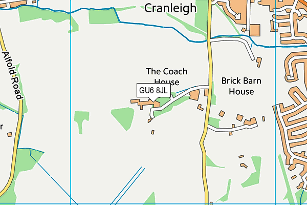 GU6 8JL map - OS VectorMap District (Ordnance Survey) GU6 8JL map - OS VectorMap District (Ordnance Survey)