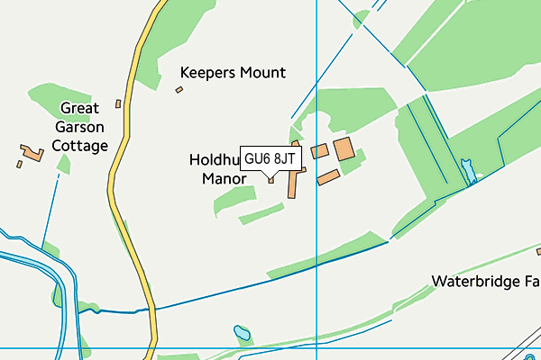 GU6 8JT map - OS VectorMap District (Ordnance Survey) GU6 8JT map - OS VectorMap District (Ordnance Survey)