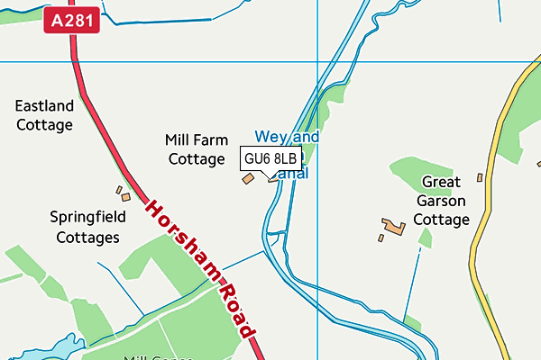 GU6 8LB map - OS VectorMap District (Ordnance Survey) GU6 8LB map - OS VectorMap District (Ordnance Survey)