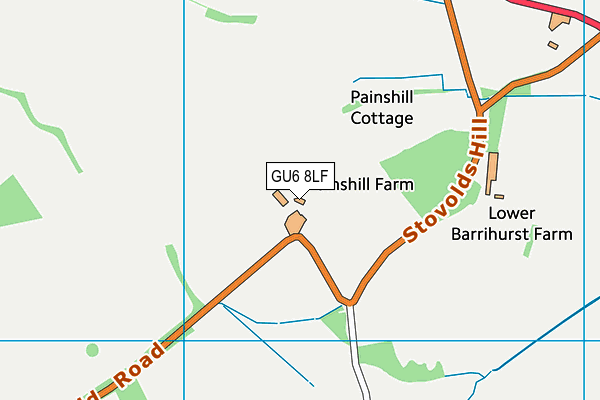 GU6 8LF map - OS VectorMap District (Ordnance Survey) GU6 8LF map - OS VectorMap District (Ordnance Survey)