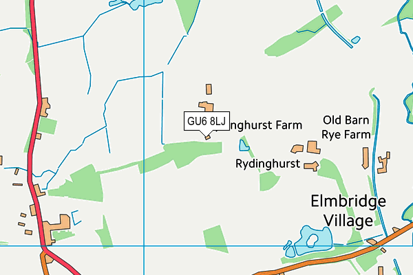 GU6 8LJ map - OS VectorMap District (Ordnance Survey) GU6 8LJ map - OS VectorMap District (Ordnance Survey)