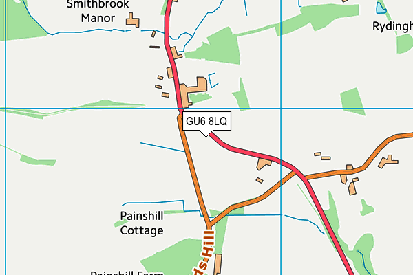 GU6 8LQ map - OS VectorMap District (Ordnance Survey) GU6 8LQ map - OS VectorMap District (Ordnance Survey)