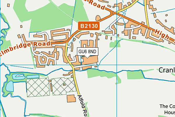GU6 8ND map - OS VectorMap District (Ordnance Survey) GU6 8ND map - OS VectorMap District (Ordnance Survey)