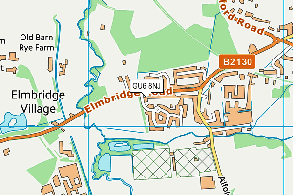 GU6 8NJ map - OS VectorMap District (Ordnance Survey) GU6 8NJ map - OS VectorMap District (Ordnance Survey)