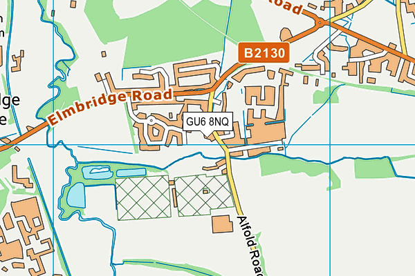 GU6 8NQ map - OS VectorMap District (Ordnance Survey) GU6 8NQ map - OS VectorMap District (Ordnance Survey)