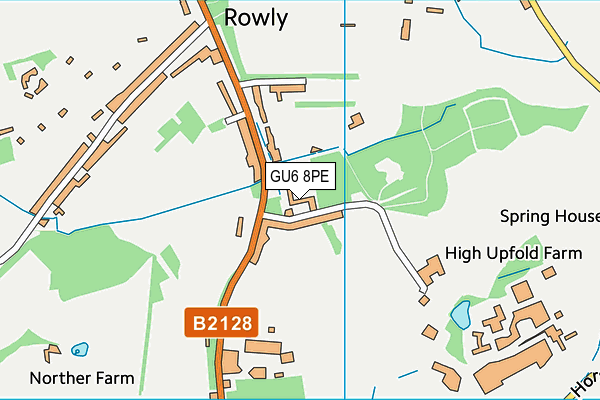 GU6 8PE map - OS VectorMap District (Ordnance Survey) GU6 8PE map - OS VectorMap District (Ordnance Survey)