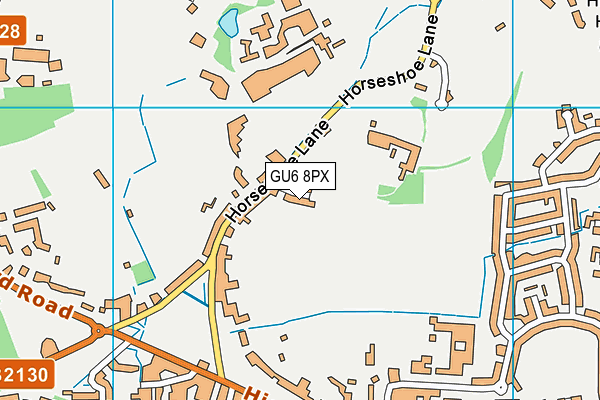 GU6 8PX map - OS VectorMap District (Ordnance Survey) GU6 8PX map - OS VectorMap District (Ordnance Survey)