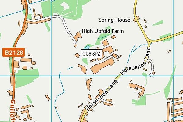 GU6 8PZ map - OS VectorMap District (Ordnance Survey) GU6 8PZ map - OS VectorMap District (Ordnance Survey)