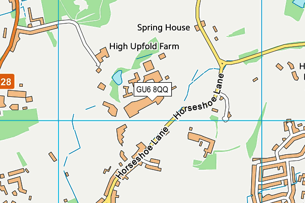 GU6 8QQ map - OS VectorMap District (Ordnance Survey) GU6 8QQ map - OS VectorMap District (Ordnance Survey)