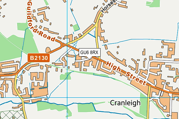 GU6 8RX map - OS VectorMap District (Ordnance Survey) GU6 8RX map - OS VectorMap District (Ordnance Survey)