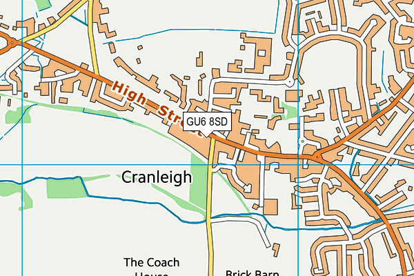 GU6 8SD map - OS VectorMap District (Ordnance Survey) GU6 8SD map - OS VectorMap District (Ordnance Survey)