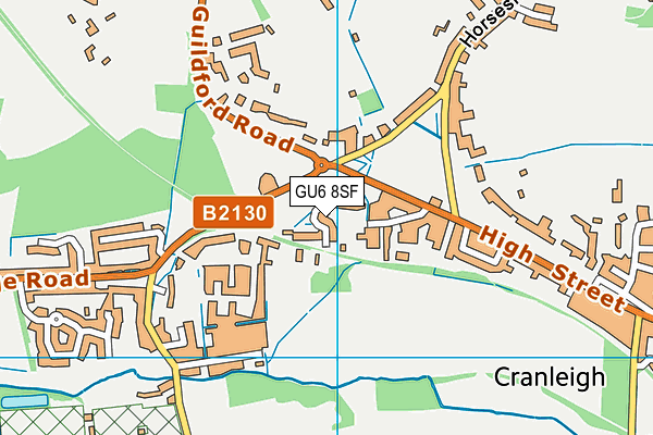 GU6 8SF map - OS VectorMap District (Ordnance Survey) GU6 8SF map - OS VectorMap District (Ordnance Survey)