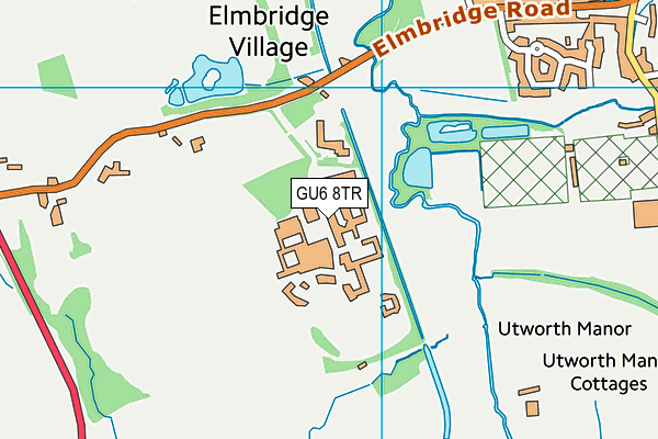 GU6 8TR map - OS VectorMap District (Ordnance Survey) GU6 8TR map - OS VectorMap District (Ordnance Survey)
