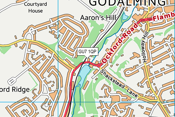 GU7 1QP map - OS VectorMap District (Ordnance Survey) GU7 1QP map - OS VectorMap District (Ordnance Survey)