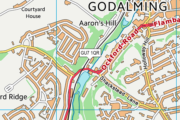 GU7 1QR map - OS VectorMap District (Ordnance Survey)
