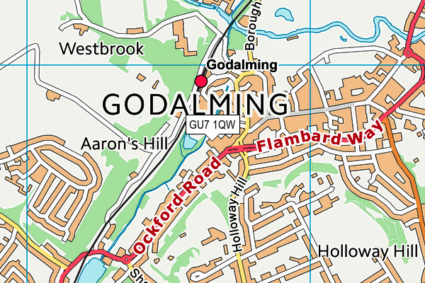 GU7 1QW map - OS VectorMap District (Ordnance Survey)