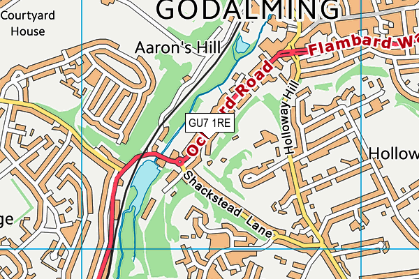 GU7 1RE map - OS VectorMap District (Ordnance Survey) GU7 1RE map - OS VectorMap District (Ordnance Survey)