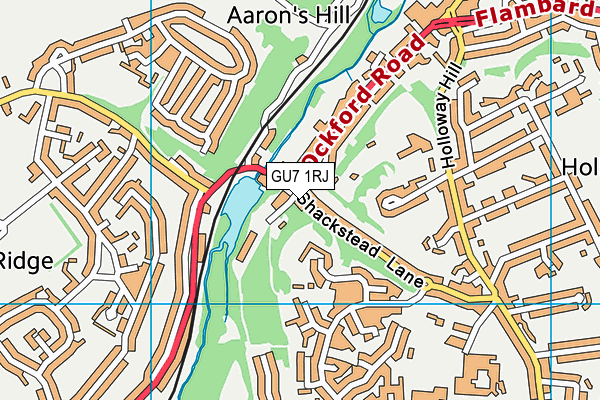 GU7 1RJ map - OS VectorMap District (Ordnance Survey) GU7 1RJ map - OS VectorMap District (Ordnance Survey)