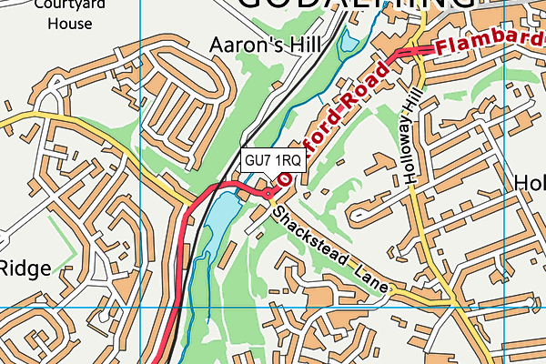 GU7 1RQ map - OS VectorMap District (Ordnance Survey)