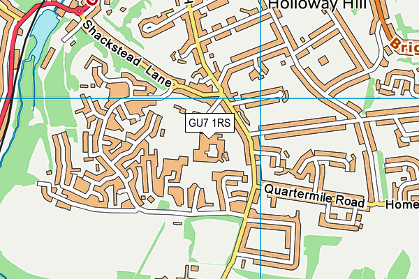 GU7 1RS map - OS VectorMap District (Ordnance Survey) GU7 1RS map - OS VectorMap District (Ordnance Survey)