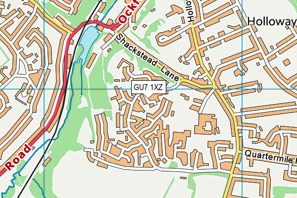 GU7 1XZ map - OS VectorMap District (Ordnance Survey) GU7 1XZ map - OS VectorMap District (Ordnance Survey)