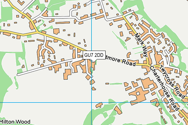 GU7 2DD map - OS VectorMap District (Ordnance Survey) GU7 2DD map - OS VectorMap District (Ordnance Survey)