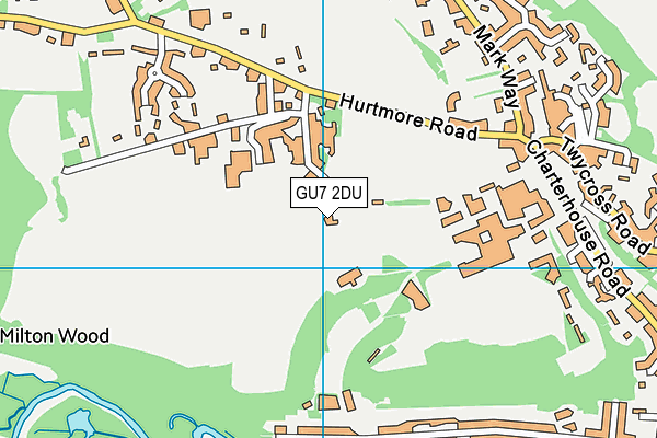 GU7 2DU map - OS VectorMap District (Ordnance Survey) GU7 2DU map - OS VectorMap District (Ordnance Survey)