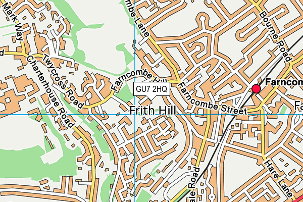 GU7 2HQ map - OS VectorMap District (Ordnance Survey) GU7 2HQ map - OS VectorMap District (Ordnance Survey)