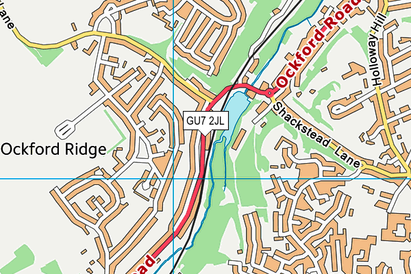 GU7 2JL map - OS VectorMap District (Ordnance Survey) GU7 2JL map - OS VectorMap District (Ordnance Survey)