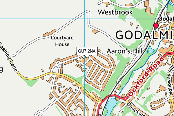 GU7 2NA map - OS VectorMap District (Ordnance Survey) GU7 2NA map - OS VectorMap District (Ordnance Survey)