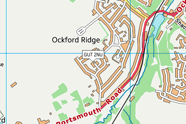 GU7 2NU map - OS VectorMap District (Ordnance Survey) GU7 2NU map - OS VectorMap District (Ordnance Survey)