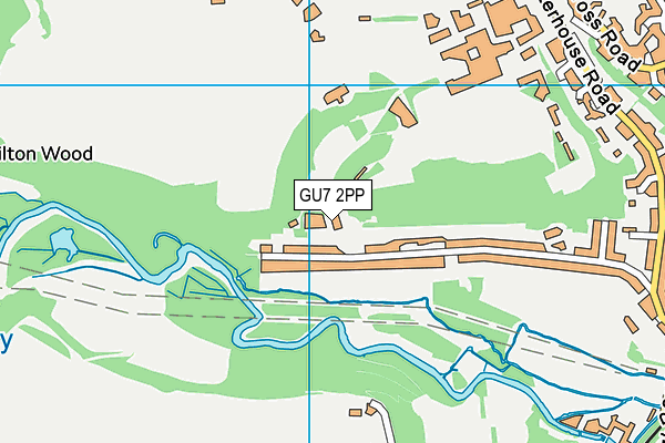 GU7 2PP map - OS VectorMap District (Ordnance Survey) GU7 2PP map - OS VectorMap District (Ordnance Survey)