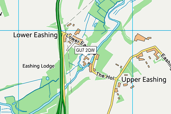 GU7 2QW map - OS VectorMap District (Ordnance Survey) GU7 2QW map - OS VectorMap District (Ordnance Survey)