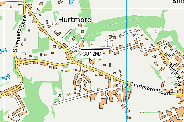 GU7 2RD map - OS VectorMap District (Ordnance Survey) GU7 2RD map - OS VectorMap District (Ordnance Survey)