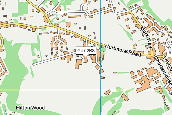 GU7 2RS map - OS VectorMap District (Ordnance Survey) GU7 2RS map - OS VectorMap District (Ordnance Survey)