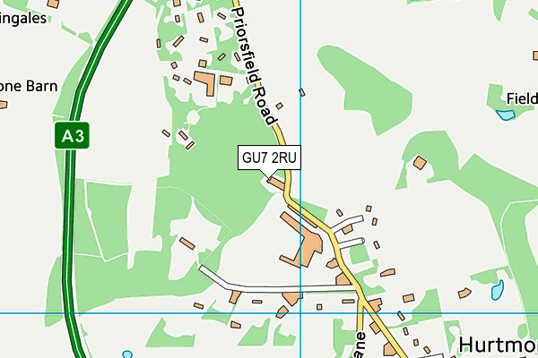 GU7 2RU map - OS VectorMap District (Ordnance Survey) GU7 2RU map - OS VectorMap District (Ordnance Survey)