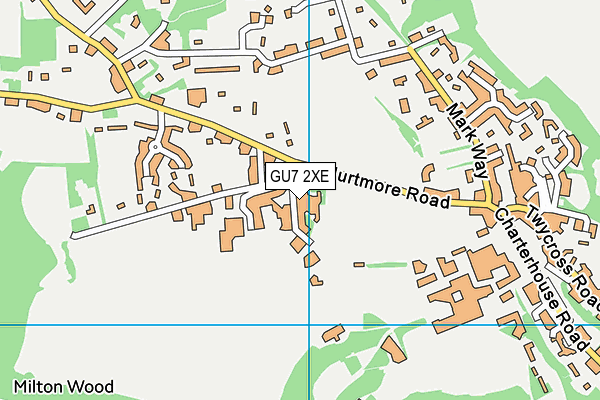 GU7 2XE map - OS VectorMap District (Ordnance Survey) GU7 2XE map - OS VectorMap District (Ordnance Survey)