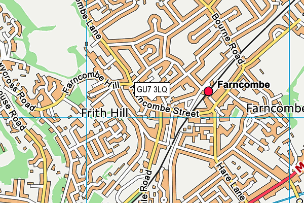 GU7 3LQ map - OS VectorMap District (Ordnance Survey) GU7 3LQ map - OS VectorMap District (Ordnance Survey)