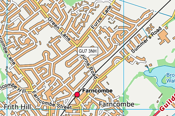 GU7 3NH map - OS VectorMap District (Ordnance Survey)