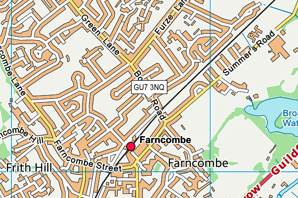 GU7 3NQ map - OS VectorMap District (Ordnance Survey) GU7 3NQ map - OS VectorMap District (Ordnance Survey)